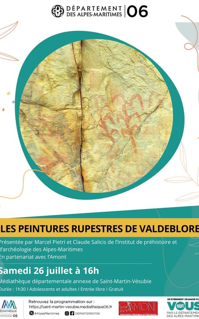 Conférence - « Les peintures rupestres de la Roche Valdeblore »