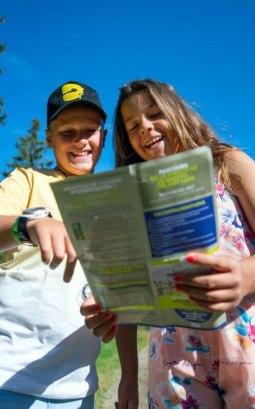 Children's orienteering trail, Prapoutel