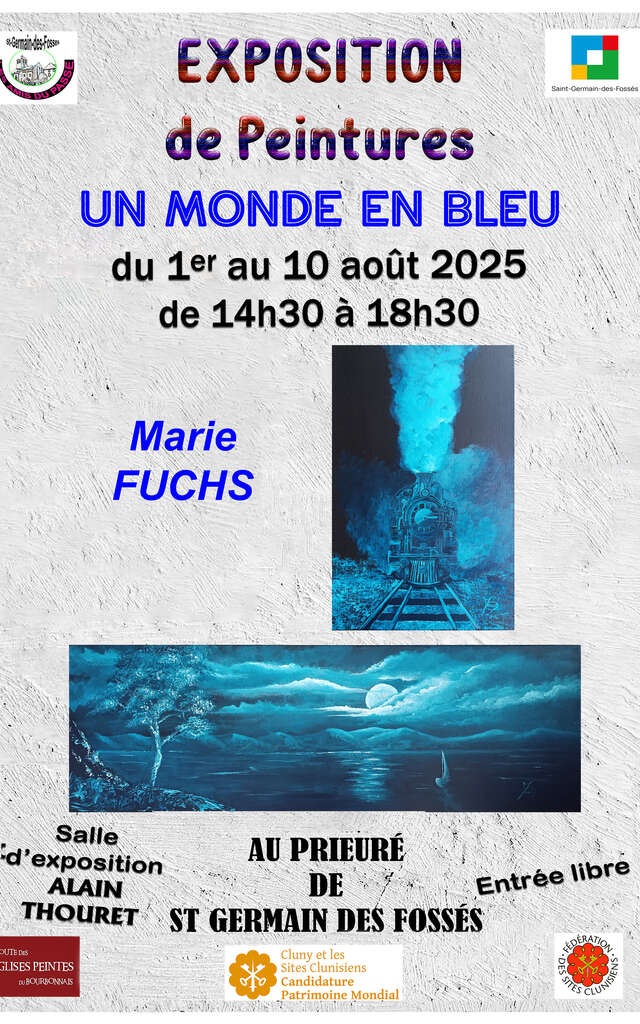 Exposition de peintures de Marie FUCHS "Un monde en Bleu"