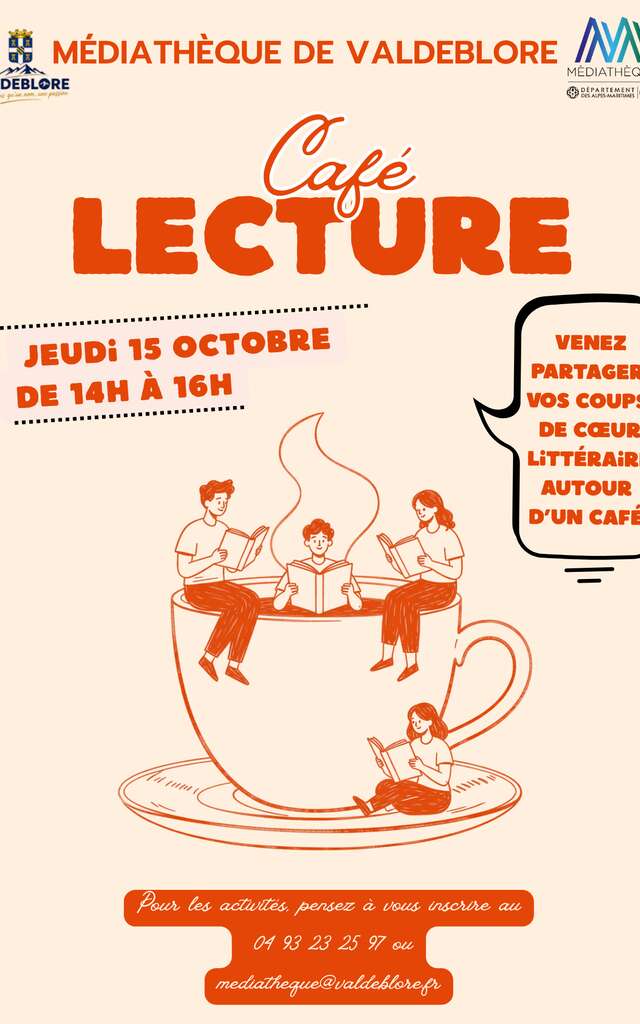 Café lecture  à la Médiathèque de Valdeblore