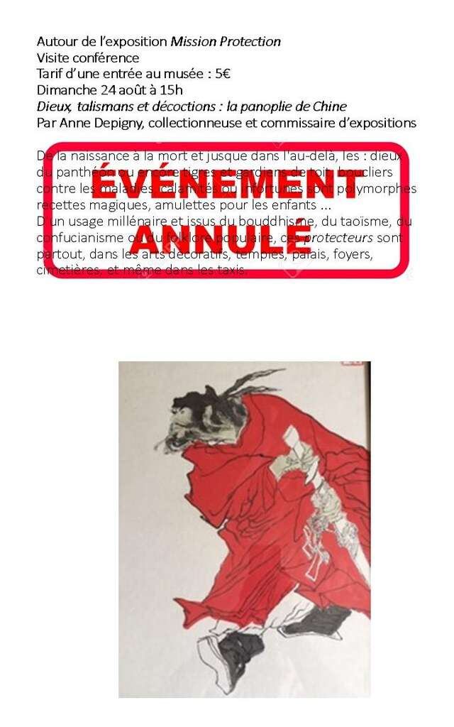 ANNULATION : Visite conférence -Autour de l’exposition Mission Protection