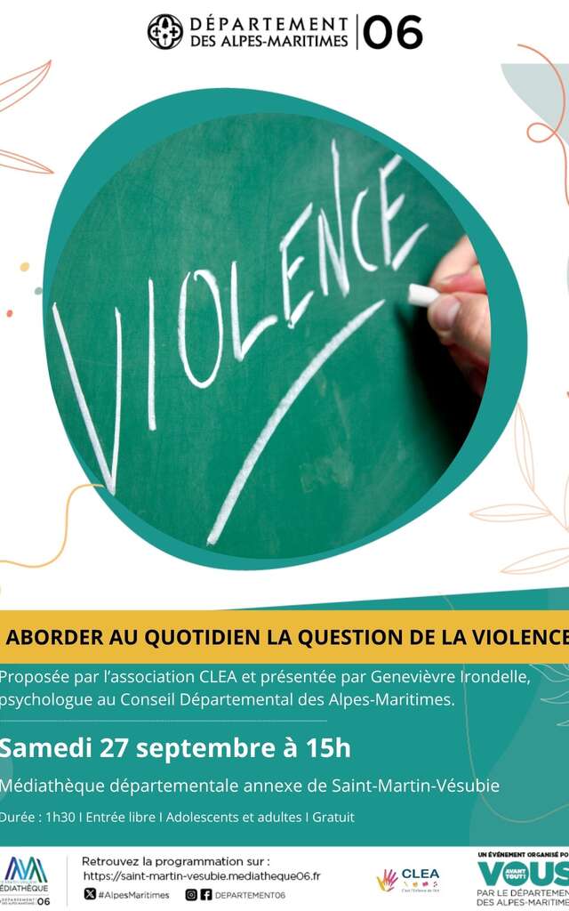 Conférence - "Comment aborder au quotidien la question de la violence"