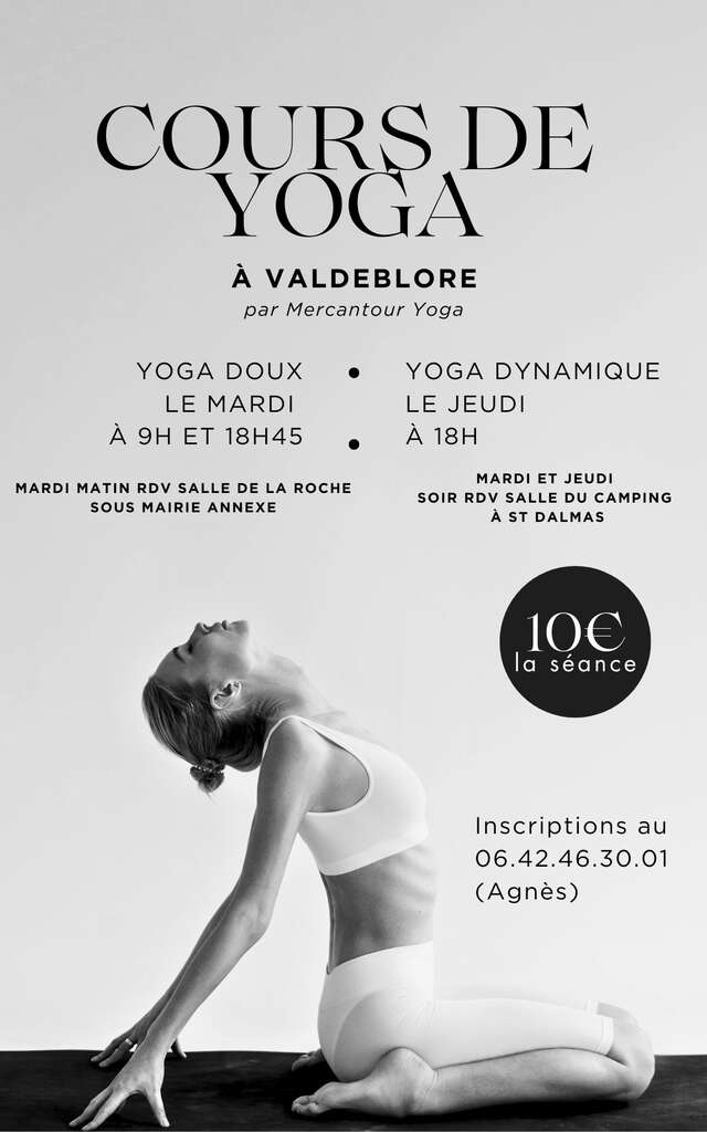 Cours de Yoga - Camping St Dalmas Valdeblore