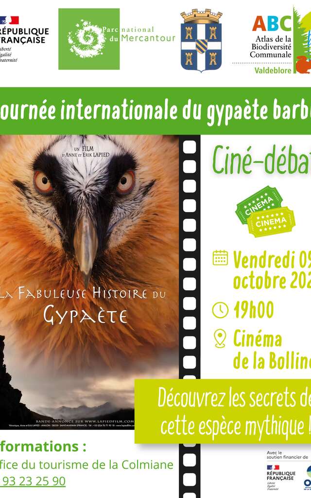 Ciné-débat : La fabuleuse histoire du gypaète