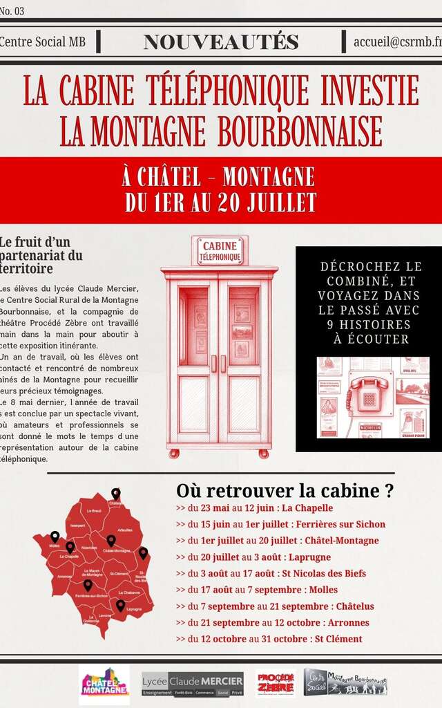 La Cabine Téléphonique investie la Montagne bourbonnaise