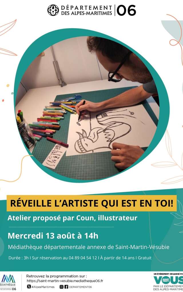 Atelier de dessin - « Réveille l'artiste qui est en toi ! »