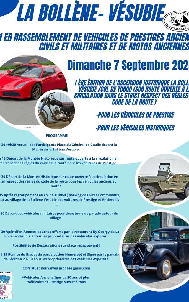 1 er Rassemblement de véhicules de prestige