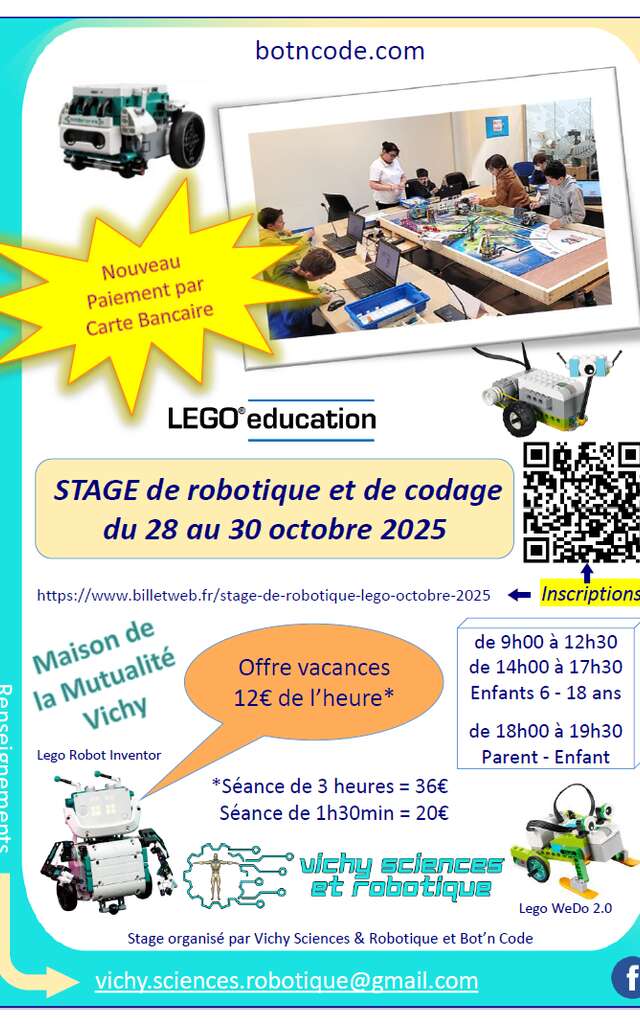 Stage de robotique automne 2025