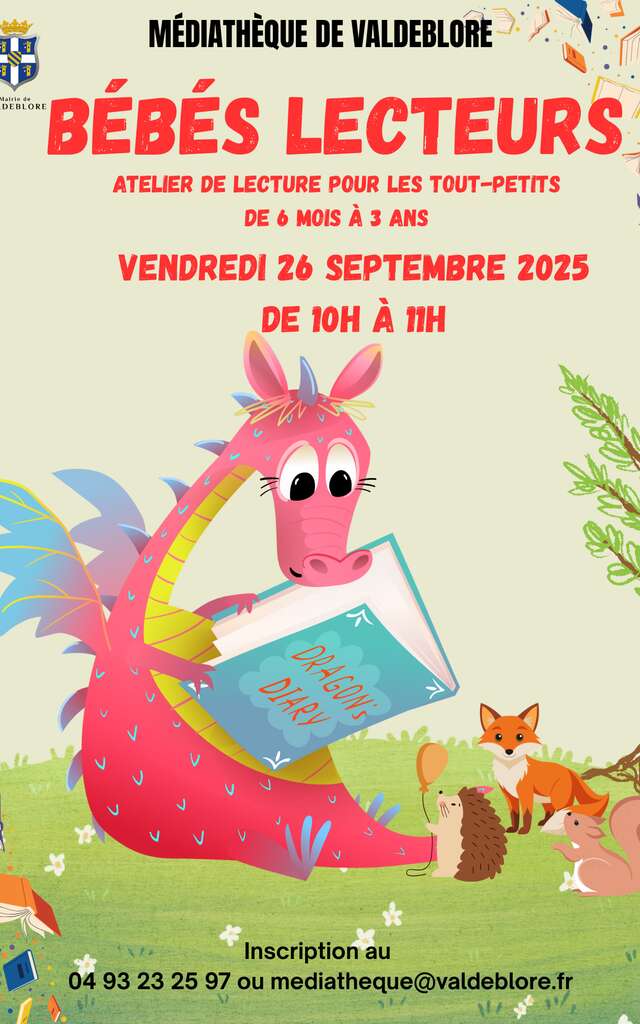 Bébés lecteurs à la Médiathèque de Valdeblore