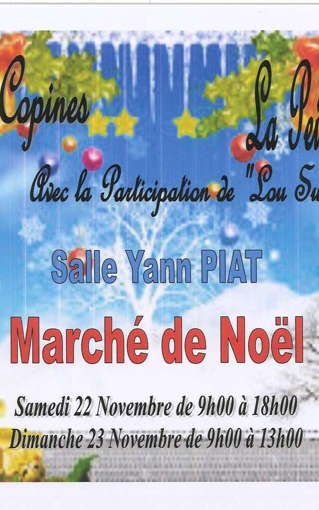 Mostra e vendita natalizia di "L'atelier des Copines" e "Peinture sur soie et porcelaine".