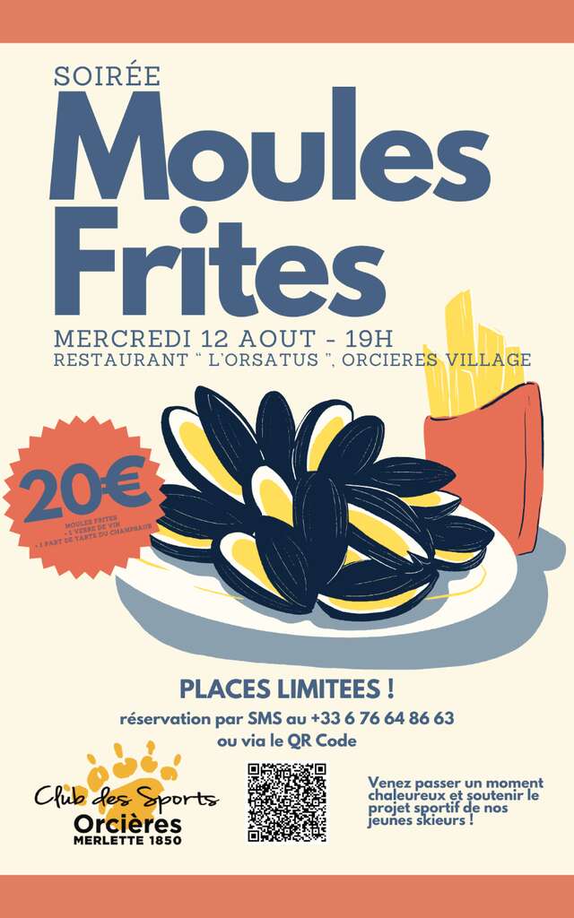 Soirée moules-frites du Ski Club !