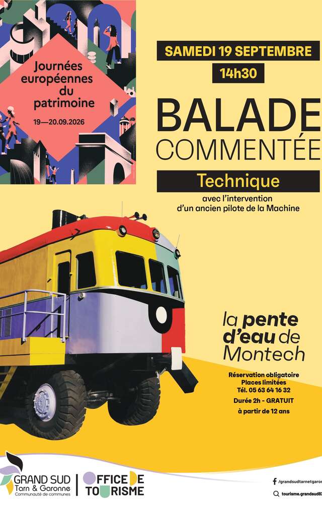 Balade commentée de la Pente d'eau de Montech - Spéciale technique - Journée du Patrimoine