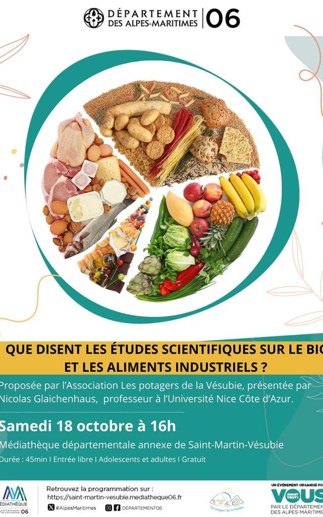 Conférence - Manger sain : que disent les études scientifiques sur le bio et les aliments industriels ?