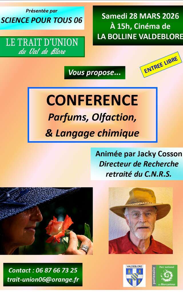 Conférence "Parfums, olfaction et langage chimique "