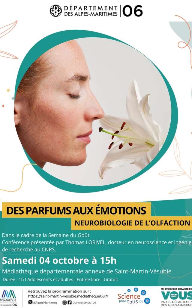 Conférence - « Des parfums aux émotions : neurobiologie de l'olfaction »