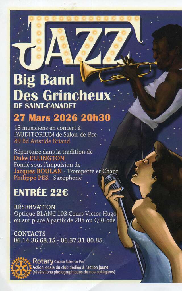Concert de Jazz : Big Band des Grincheux
