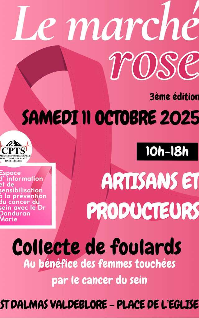 3ème Marché à thème "Spécial Octobre Rose"