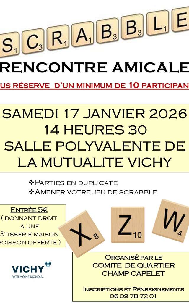 Rencontre amicale de Scrabble
