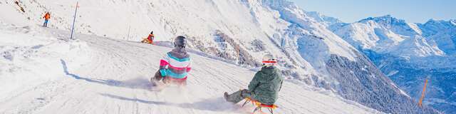 Sledge run in la Tzoumaz