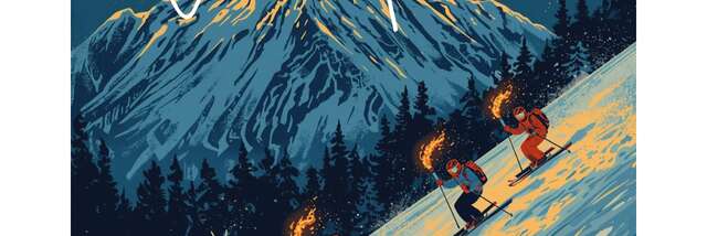 Descente aux Flambeaux - Ecole de SKi le Reposoir