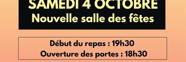 REPAS / SOIRÉE FONDUE de la Foire d'Automne d'Abondance