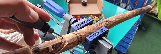 Personnalisation d'un bâton de marche