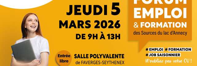 Forum emploi & formation des Sources du lac d'Annecy
