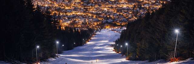 Night skiing