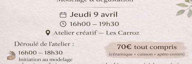 Korean aperitif and ceramics workshop