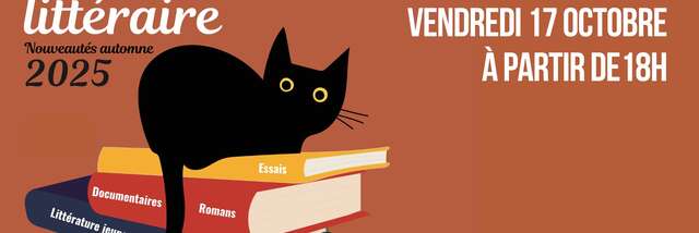 Soirée littéraire - nouveautés automne 2025