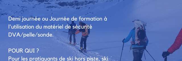 Demi journée formation sauvetage avalanche en autonomie (niveau 1)