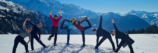 Demi-journée raquettes et yoga