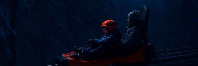Luge sur Rail en nocturne