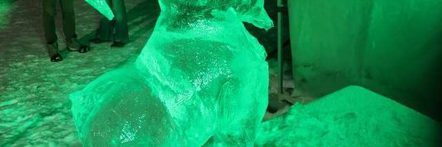 Sculpture sur glace