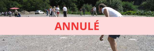 ANNULÉ - Concours de pétanque à La Chèvrerie