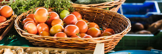 Marché bio et des produits locaux