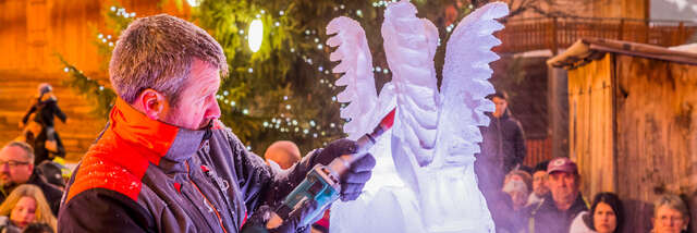 Show de sculptures sur glace