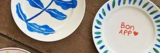 Atelier peinture sur assiette