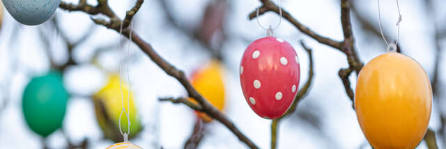Easter eggs in the Nordic ski area