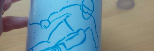 Ceramic mug decorating workshop