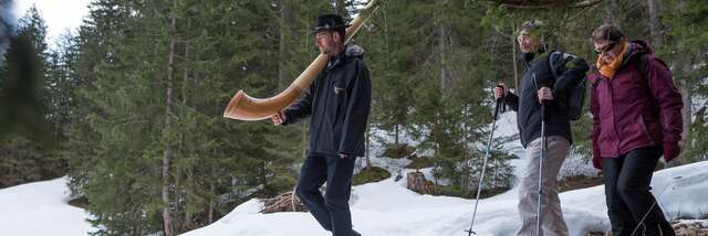 Randonnée au son du cor des Alpes