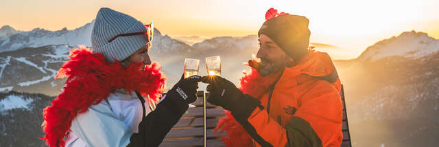 Saint Valentin : l'amour sur les skis !
