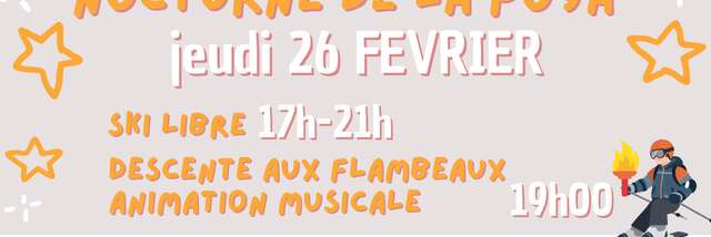 Les nocturnes de ski à la Poya