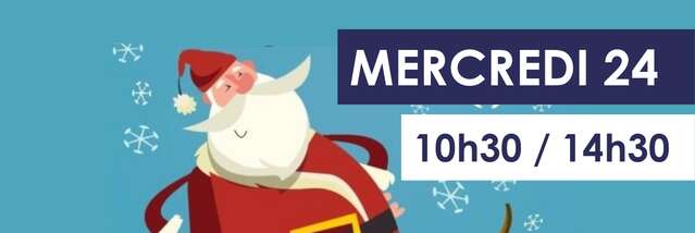 Père Noël sur les pistes