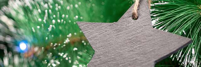 Atelier : Décoration de sapin de Noël en ardoise