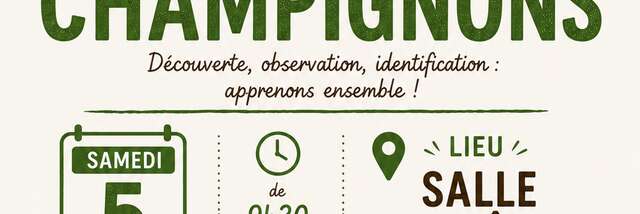 Atelier champignons