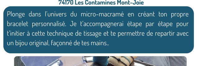 Atelier créatif micro-macramé