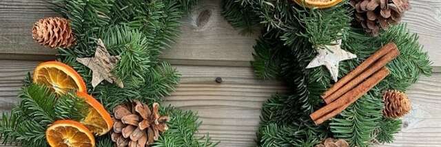 Atelier couronne de Noël