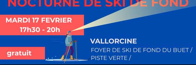 Ski de fond en nocturne Vallorcine