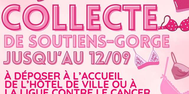 Octobre rose : collecte de soutien gorge